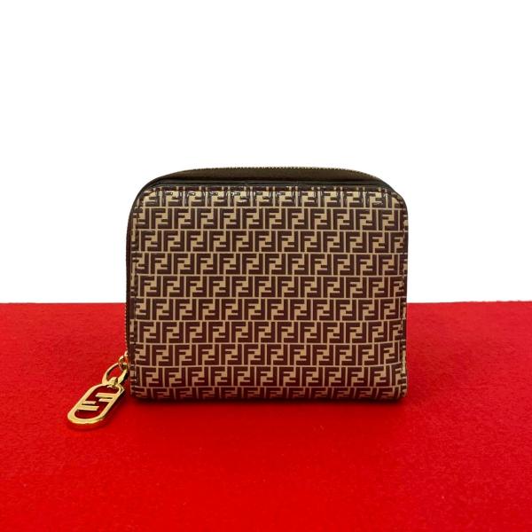 限定品！FENDI FF ロゴ ミニ 財布 正規品 フェンディ「FF ダイヤモンド」23年秋冬ウィメンズ財布、トーン・オン
