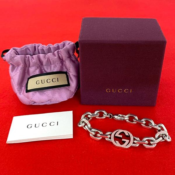 GUCCI（グッチ） 極 美品 箱 袋付き インターロッキングG モチーフ