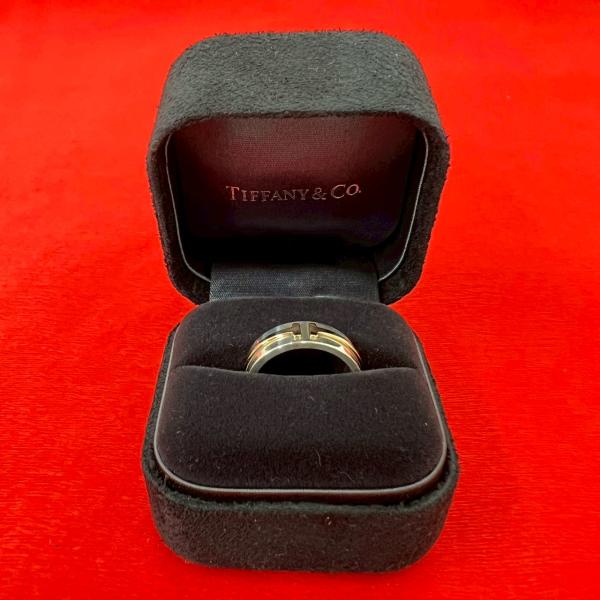 TIFFANY&Co.（ティファニー） 極 美品 T TWO ナロー リング シルバー