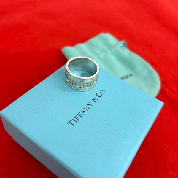 TIFFANY アトラスリング シルバー925 人気定番 TIFFANY&Co.（ティファニー） 極 美品 袋付き アトラス ワイド リング