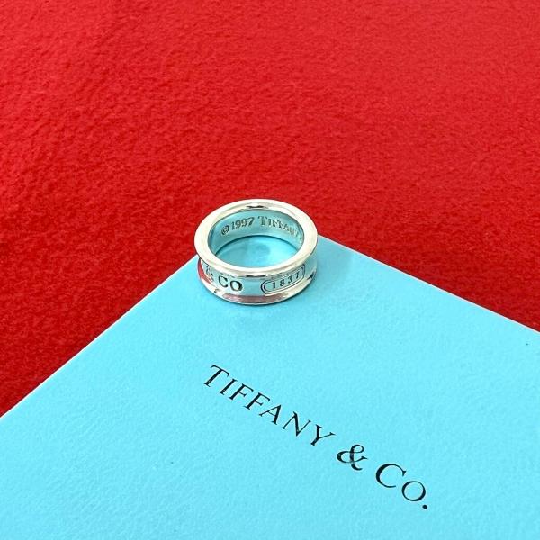 TIFFANY&Co.（ティファニー） 極 美品 ヴィンテージ ナローリング ロゴ