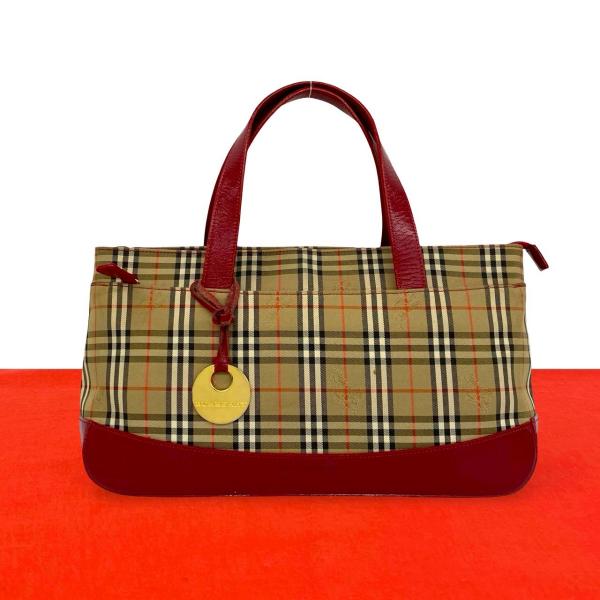極美品♪BURBERRY バーバリー ベルト ノバチェック キャンバス レザー BURBERRY（バーバリー） 極 美品 ノバチェック 柄 キャンバス レザー