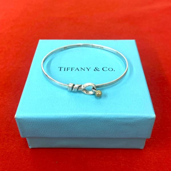 TIFFANY&Co.（ティファニー） 極 美品 フック＆アイ バングル シルバー