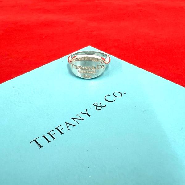 極美品★ティファニー リング リターントゥ オーバルタグ 指輪 9号 ロゴ 刻印 TIFFANY&Co.（ティファニー） 極 美品 ヴィンテージ リターントゥ