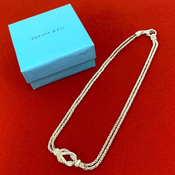 TIFFANY&Co.（ティファニー） 極 美品 ダブルロープ センターノット