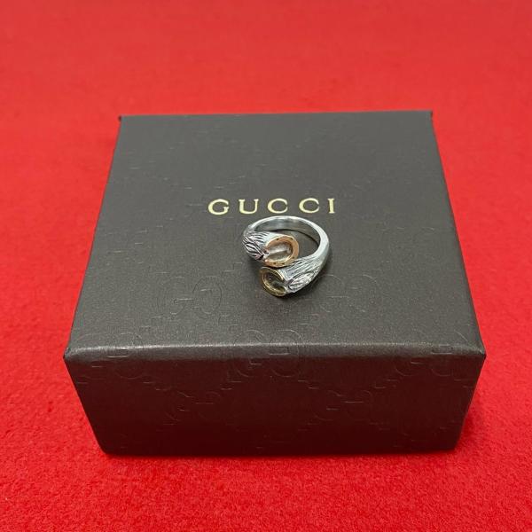 極 美品 オールドグッチ ホースシュー 指輪 リング シルバー925 6号 GUCCI 極 美品 希少品 グッチ オールドグッチ ホースシュー リング