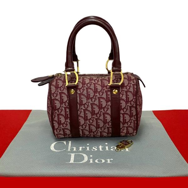 極 美品 Christian Dior ディオール トロッター 柄 レザー 本革