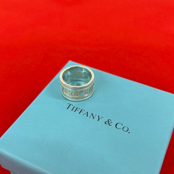 美品　ティファニー　アトラス　ワイド　リング　約12号　シルバー　925 TIFFANY&Co.（ティファニー） 極 美品 ヴィンテージ ワイド アトラス