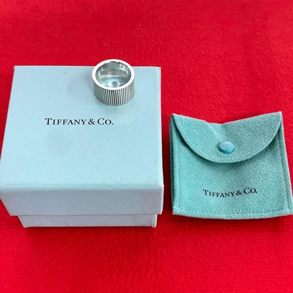 極美品 ティファニー コインエッジ リング 約8号 シルバー925 極美品 ティファニー コインエッジ リング 約8号 シルバー925 極