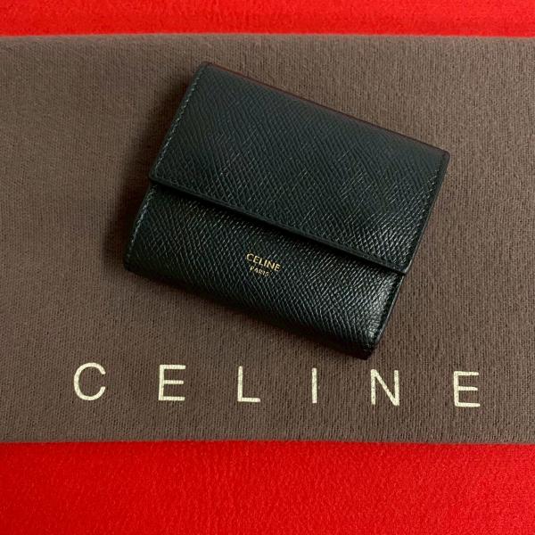CELINE ほぼ未使用 セリーヌ スモール トリフォールド CELINE ほぼ未使用 セリーヌ スモール トリフォールド