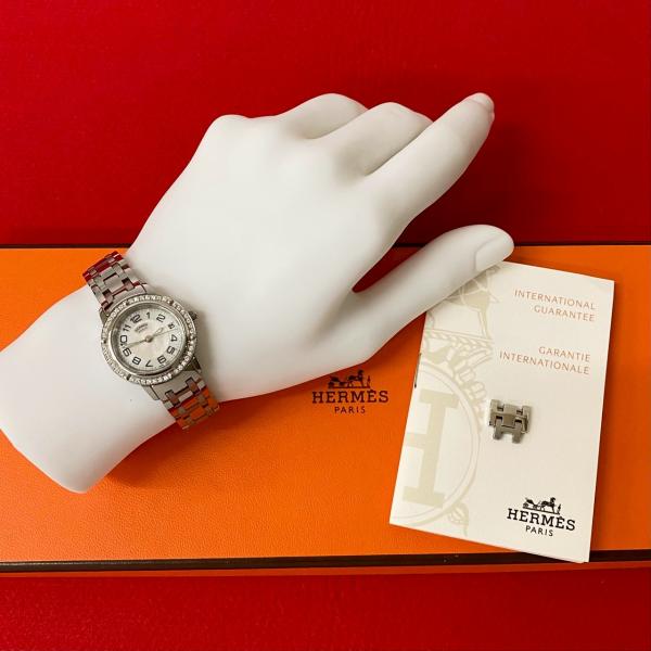 美品✨　エルメス　クリッパー　アフターダイヤ　レディース　腕時計　Hベルト　3針 HERMES - 美品✨ エルメス クリッパー アフターダイヤ