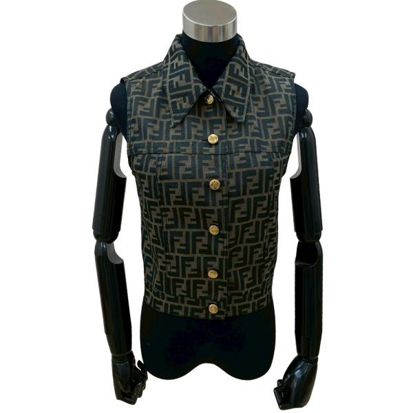 希少！ FENDI ズッカ柄 ジレ ベスト 大きいサイズ 希少！ FENDI ズッカ柄 ジレ ベスト 大きいサイズ