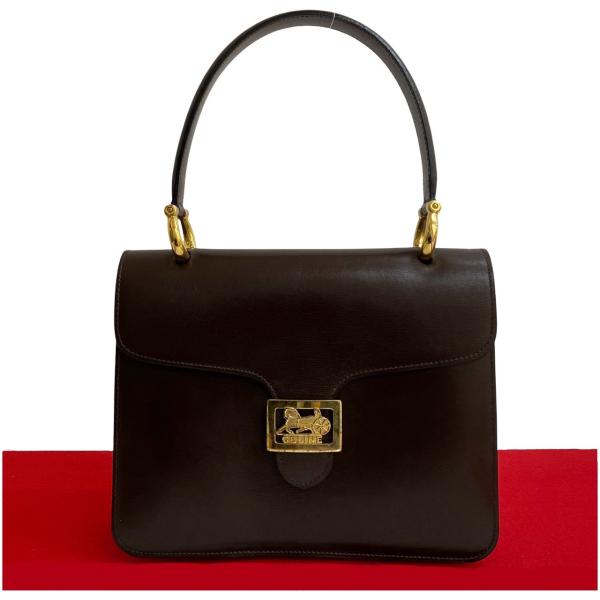 CELINE 極 美品 セリーヌ ヴィンテージ 馬車金具 ホース
