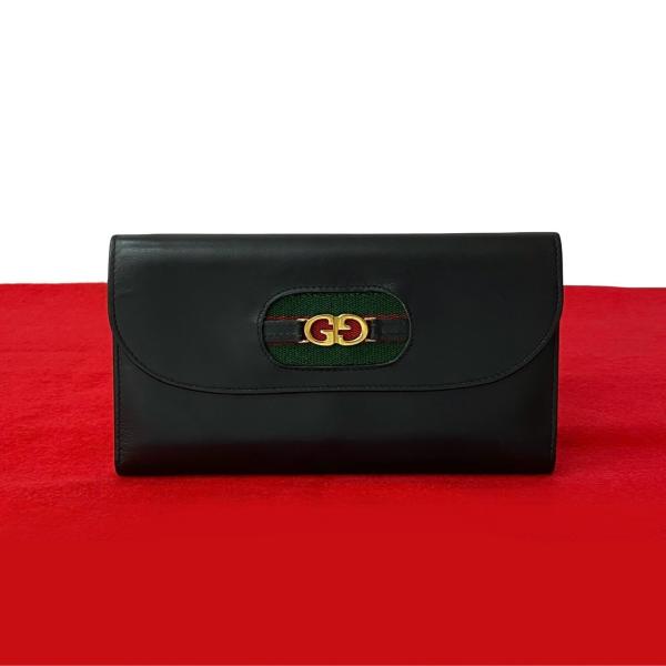 GUCCI グッチ オールドグッチ GGプラス 長財布　ヴィンテージ　シェリー GUCCI 極 美品 グッチ オールドグッチ ヴィンテージ シェリー