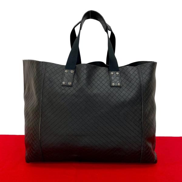 極 美品 ボッテガヴェネタ イントレッチオ ミラージュ レザー トートバッグ 黒 極 美品 BOTTEGA VENETA ボッテガヴェネタ イントレッチオ