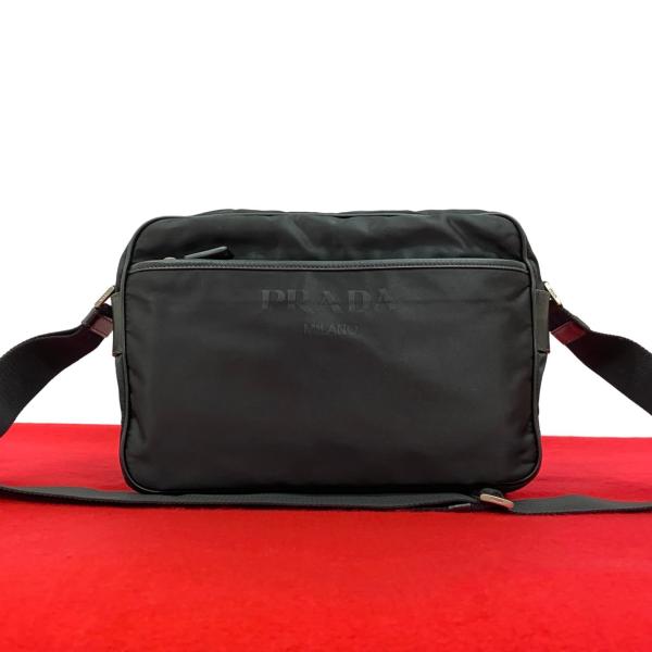 美品✨PRADA ボディーバッグ ショルダー ウエスト ナイロン 三角ロゴ 黒 楽天市場】【中古】 プラダ ボディバッグ 三角ロゴ テスート
