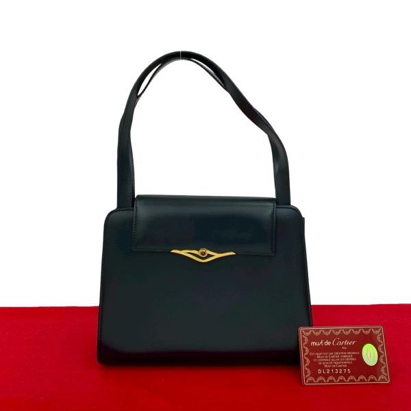 カルティエバッグ 美品 カルティエ Cartier パンテール ドゥ トップハンドルバッグ