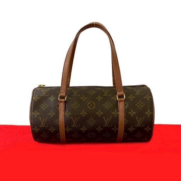 美品 LOUISVUITTON バッグ パピヨン３０ モノグラム ドラムバッグ LOUIS VUITTON 極 美品 ルイヴィトン パピヨン 30 モノグラム