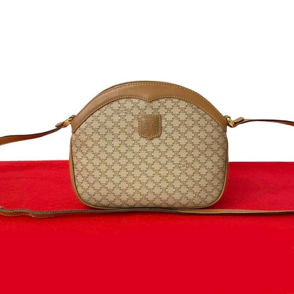 CELINE 極 美品 セリーヌ マカダム ブラゾン 柄 トリオンフ ロゴ  