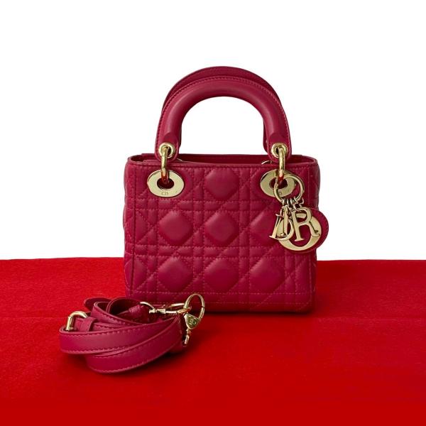 極 美品 袋付 Christian Dior ディオール レディディオール