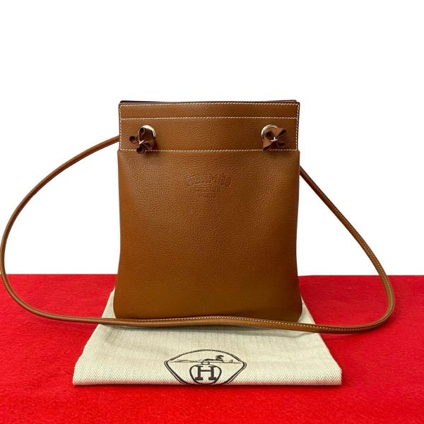 HERMES エルメス ヴィンテージ バレニア アリーヌ レザー バッグ HERMES エルメス ヴィンテージ バレニア アリーヌ レザー バッグ