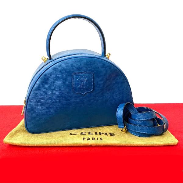 美品✨CELINE セリーヌ 2way ミニボストンバッグ　ブラック　トリオンフ CELINE - セリーヌ CELINE トリオンフ ショルダーバッグ
