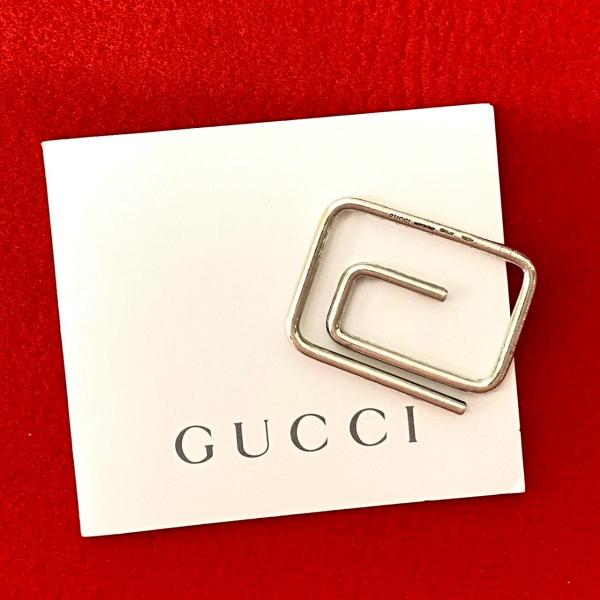 【⭐️美品】GUCCI 財布 マネークリップ グッチ インプリント〕マネークリップ ・ブラック GGレザー | GUCCI公式