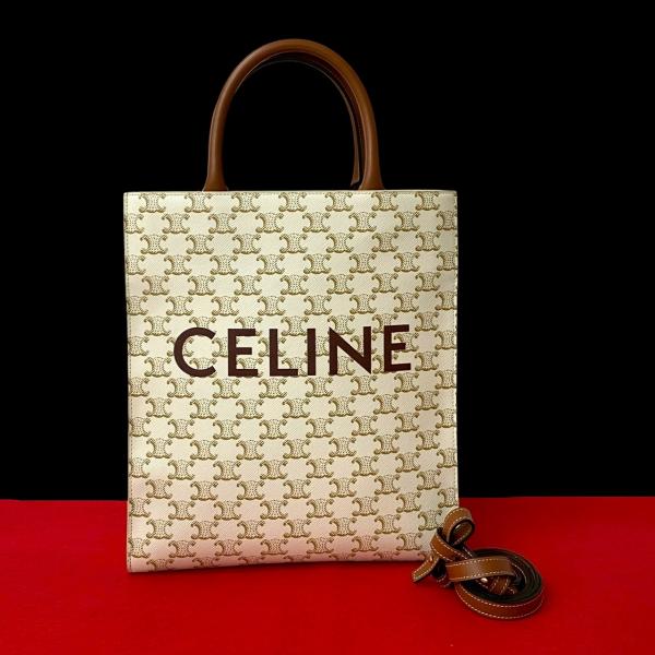 CELINE（セリーヌ） 極 美品 バーティカル カバ スモール レザー 2way