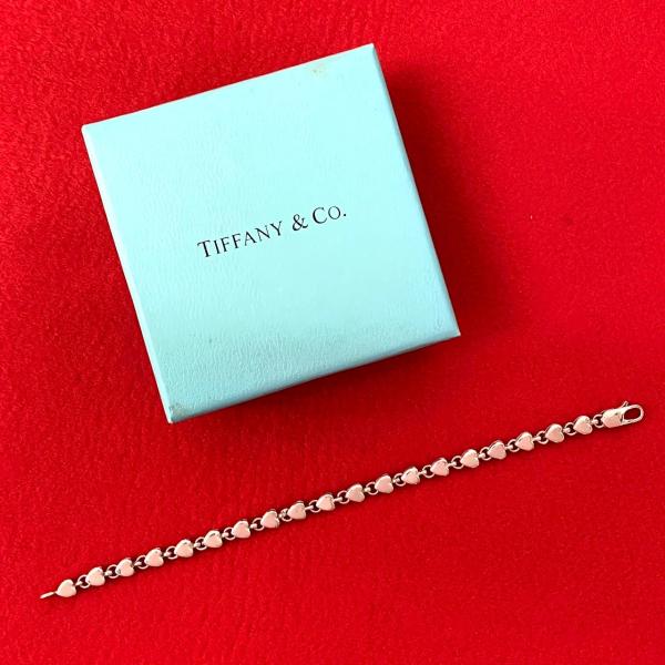 TIFFANY&Co. 極 美品 ティファニー パフ ハート ブレスレット