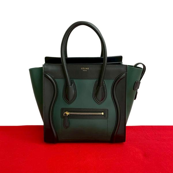 再出品 美品 CELINE ラゲージ マイクロ バッグ マルチカラー セリーヌ CELINE ラゲージ マイクロ ハンドバッグ マルチカラー