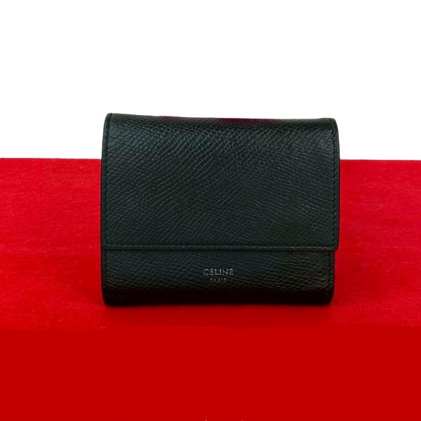 CELINE 極 美品 セリーヌ スモール トリフォールド ウォレット