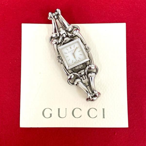 GUCCI グッチ シニョーリア シルバー レディース 動作良好 腕時計 GUCCI（グッチ） 稼働品 極 美品 シニョーリア ステンレススチール