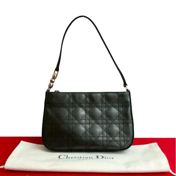 極 美品 袋付き Christian Dior ディオール カナージュ ステッチ