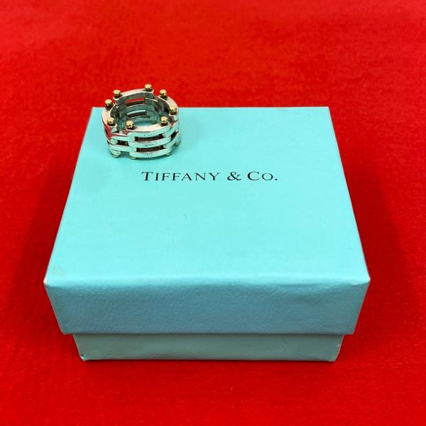 TIFFANY&Co.（ティファニー） 極 美品 希少品 ゲートリング シルバー