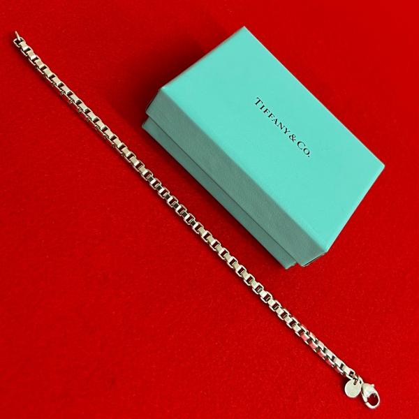 確実正規品Tiffanyベネチアン ブレスレット 正規品美品TIFFANY/ティファニー ベネチアン ブレスレット シルバー925