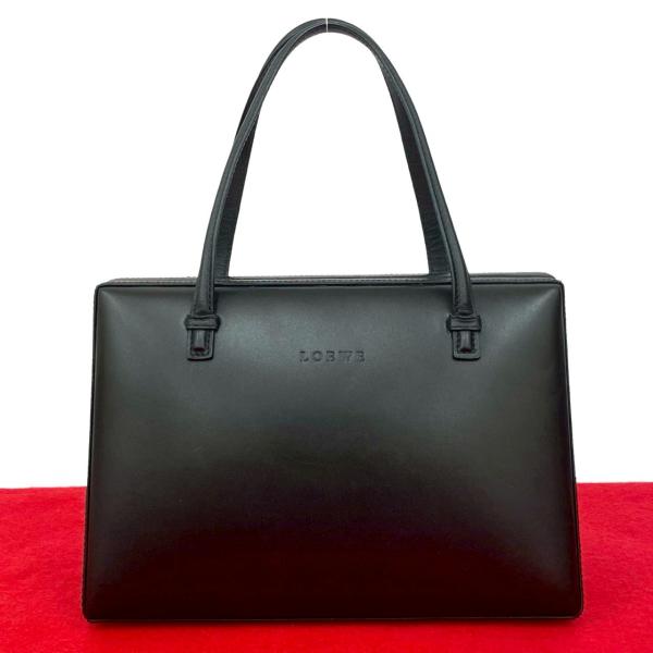 LOEWE（ロエベ） 極 美品 希少品 ロゴ 刻印 カーフ レザー 本革 ミニ