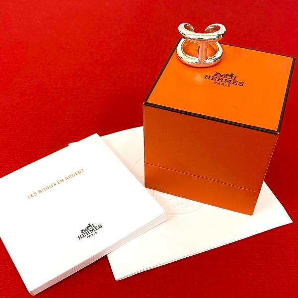 HERMES（エルメス） 極 美品 希少品 箱付き オスモズ GM シルバー925