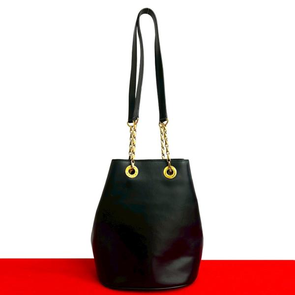 CELINE（セリーヌ） 極 美品 ヴィンテージ サークル ロゴ 金具 レザー
