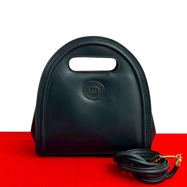 GUCCI（グッチ） 極 美品 希少品 オールドグッチ GG ロゴ レザー 本革