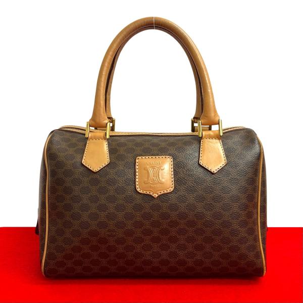 CELINE（セリーヌ） 極 美品 ヴィンテージ マカダム ブラゾン ロゴ 柄