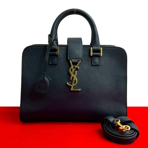 極 美品 SAINT LAURENT PARIS サンローランパリ ベイビーカバス YSL