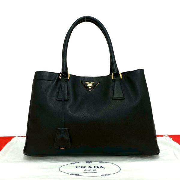 PRADA（プラダ） 極 美品 袋付き ガレリア 三角ロゴ サフィアーノ