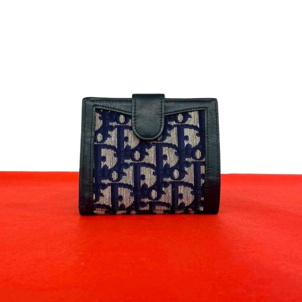 極 美品 Christian Dior ディオール トロッター キャンバス レザー 本