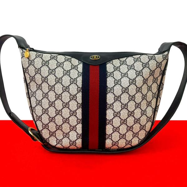 グッチ　ビジネスバッグ　シェリーライン GUCCI（グッチ） 極 美品 オールドグッチ ヴィンテージ シェリーライン