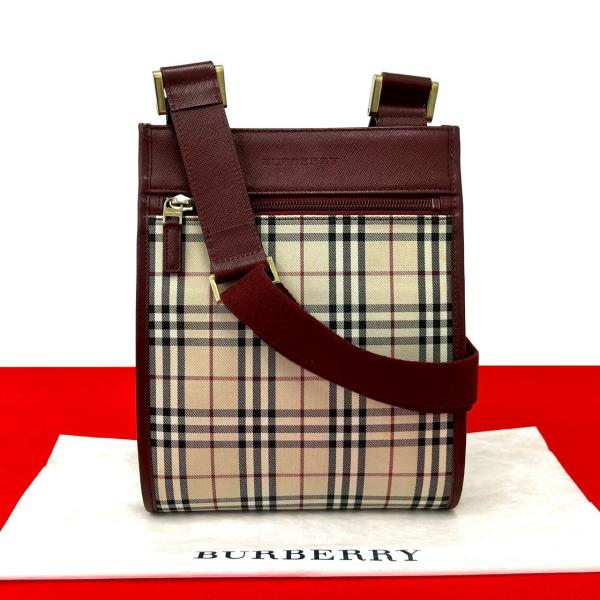 希少 美品 BURBERRY 高級ライン サコッシュ ショルダーバッグ チェック BURBERRY - 希少 美品 BURBERRY 高級ライン サコッシュ ショルダー