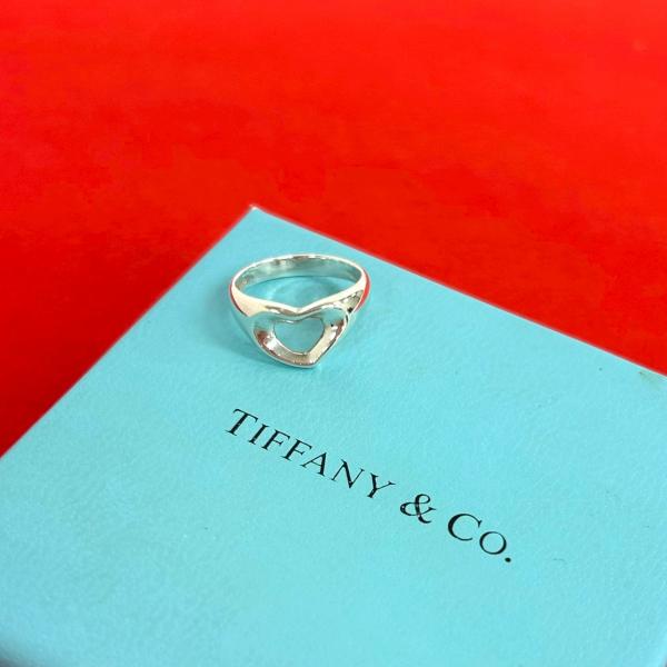 TIFFANY&Co.（ティファニー） 極 美品 オープンハート リング シルバー