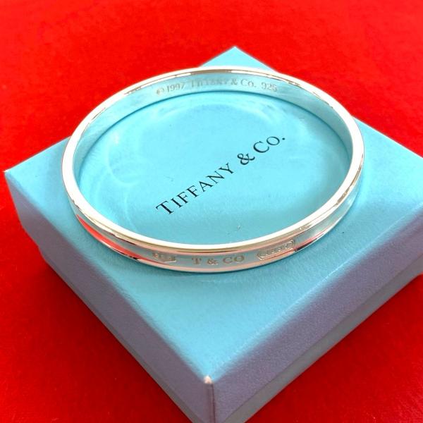 TIFFANY&Co.（ティファニー） 極 美品 ナロー バングル シルバー925