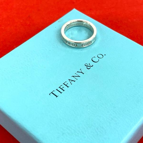【美品】Tiffany & Co. ネックレス　リング　シルバー TIFFANY&Co.（ティファニー） 極 美品 ナロー リング シルバー925 9号