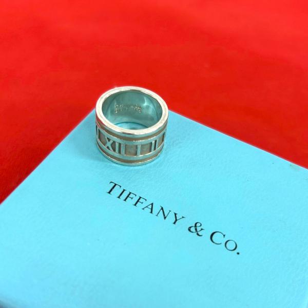 TIFFANY&Co.925シルバーアトラスワイドリング TIFFANY&Co.（ティファニー） 極 美品 ワイド アトラス リング