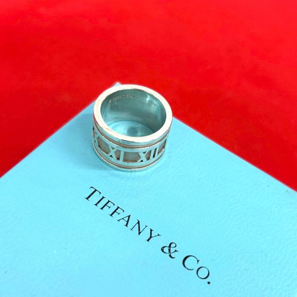 【美品】TIFFANY ティファニー アトラス ワイドリング シルバー 11号 TIFFANY&Co.（ティファニー） 極 美品 ワイド アトラス リング